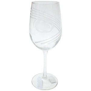 wine glass with Penn State Athletic Logo & swirls image